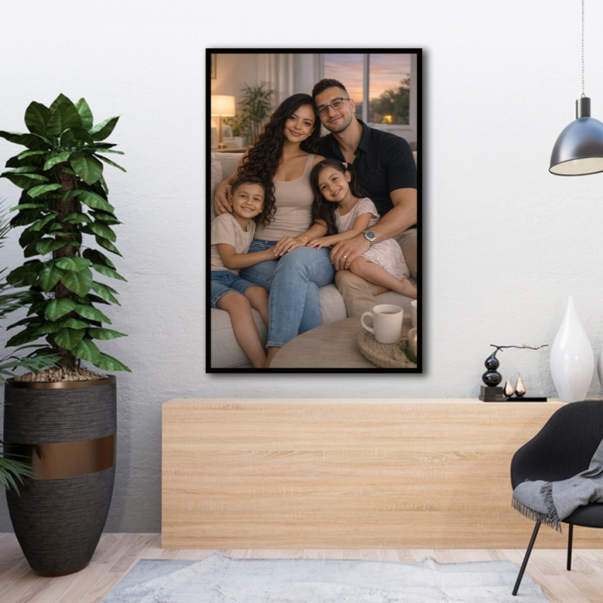 Custom Personalized Family Photo Canvas Print